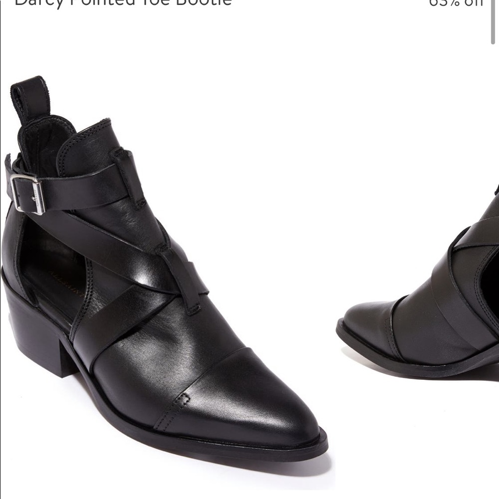 Allsaints Darcy Pointed Toe Booties